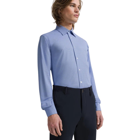 RRD Camicia casual Camicia Uomo modello Oxford jacquard Blu bianco P24-RRD24253-V60-46 - Francavilla Moda